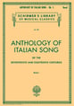 Anthology of Italian Songs Book No. 1 Vocal Solo & Collections sheet music cover